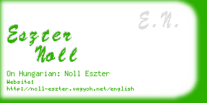 eszter noll business card